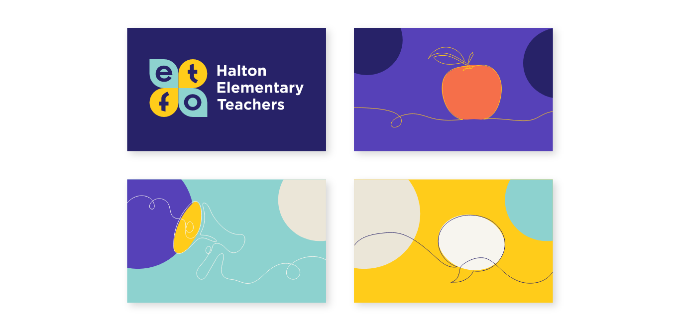 ETFO Halton branding 